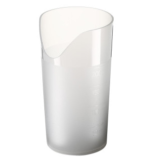 Trinkbecher "Ergonomie" 0,2 l, transparent-milchig