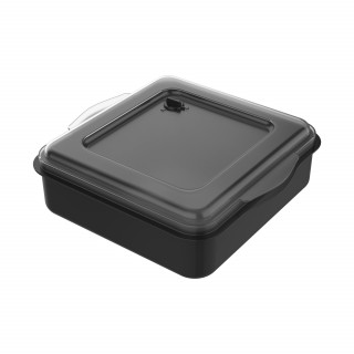 Universalbox „ToGo“, schlichtes schwarz, transparent