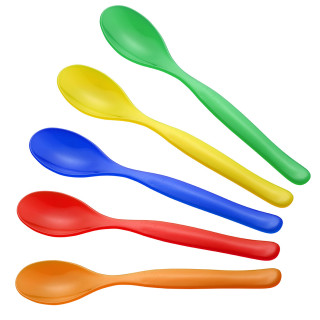 Löffel "Plastic", weiß
