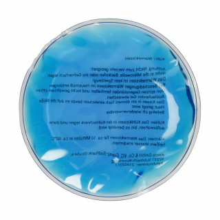 Kühl-/Wärmekissen "Round", blau, transparent