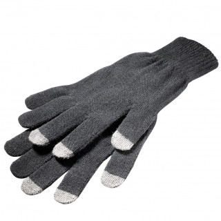 Smartphone Handschuhe "Touch", schwarz/grau
