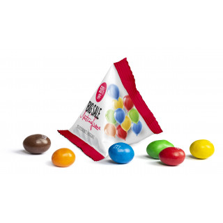 M&M's Peanuts im Mini Tetraeder, 10 g, Standard-Folie transparent, 1-farbig