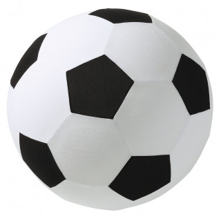 Spielball "Soft-Touch", large, schwarz, weiß