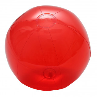 Wasserball "Midi", transparent, transparent-rot
