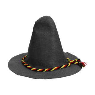 Filzhut "Seppel", grau, deutschland-farben