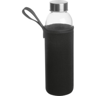 Glasflasche Klagenfurt, schwarz
