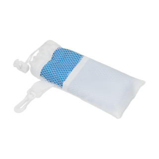 Fitnesshandtuch "Cooling", weiß, blau