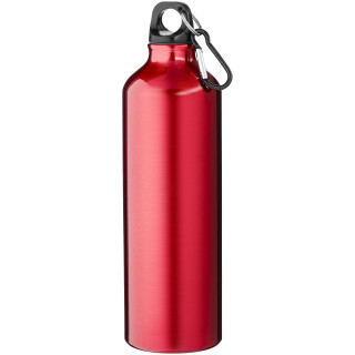 Oregon 770 ml Aluminium Trinkflasche mit Karabinerhaken, rot