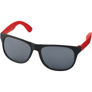 Retro zweifarbige Sonnenbrille, rot / schwarz