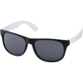 Retro zweifarbige Sonnenbrille, weiss / schwarz
