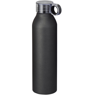 Grom 650 ml Aluminium Sportflasche, schwarz