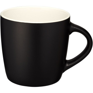 Riviera 340 ml Keramikbecher, schwarz / weiss