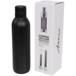Thor 510 ml Kupfer-Vakuum Isolierflasche, schwarz