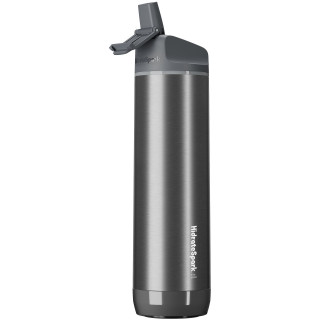 HidrateSpark® PRO 620 ml vakuumisolierte Edelstahl Wasserflasche, edelstahl grau