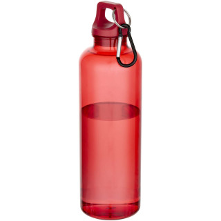 Oregon 750 ml RCS-zertifizierte Trinkflasche aus recyceltem Kunststoff mit Karabinerhaken, rot