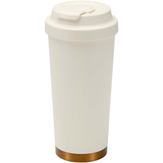 Hampton 480 ml RCS vakuumisolierter One-Touch Becher aus recyceltem Edelstahl, creme