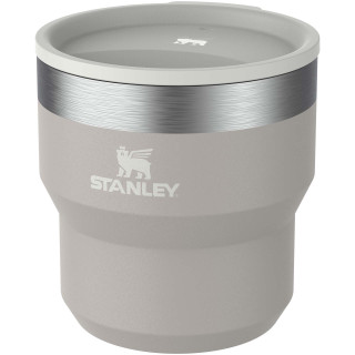 Stanley Stay Hot 295 ml Edelstahl isolierter, stapelbarer Camp Becher, grau