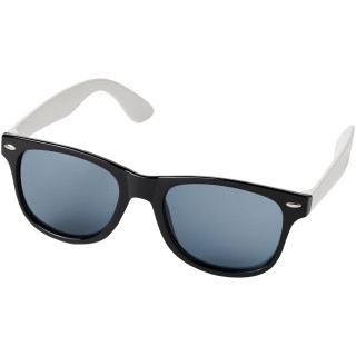 Sun Ray Sonnenbrille mit weißen Bügeln, schwarz