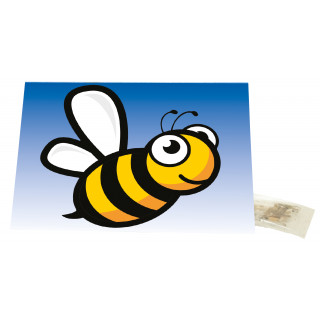 Klappkärtchen Biene, Bienenwiesen-Mischung