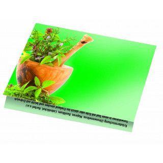 Klappkärtchen Kräuter, 90 x 60 mm, Kräutermischung,  1-4 c Digitaldruck inklusive