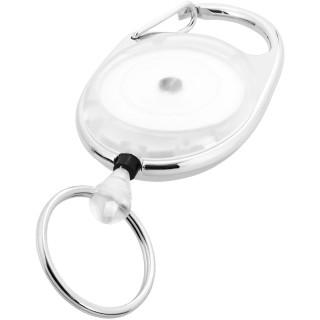 Gerlos Schlüsselkette mit Rollerclip, weiss