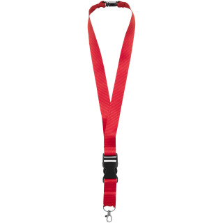 Yogi Lanyard mit Sicherheitsverschluss, rot