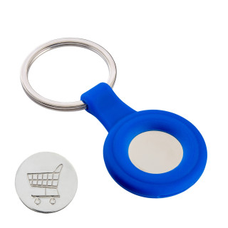 Schlüsselanhänger RE98-PORTOLA, blau, silber