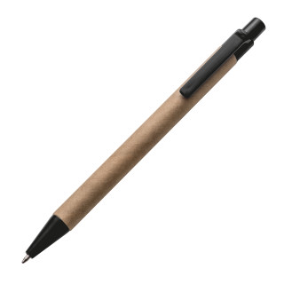 Kugelschreiber aus recyceltem Papier, schwarz