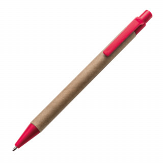 Kugelschreiber aus recyceltem Papier, rot