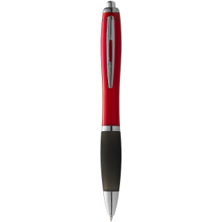 Nash Kugelschreiber farbig mit schwarzem Griff, rot / schwarz