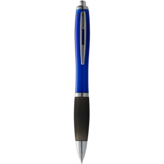 Nash Kugelschreiber farbig mit schwarzem Griff, blau / schwarz