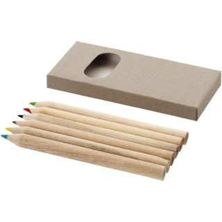 Ayola 6-teiliges Buntstiftset, natur