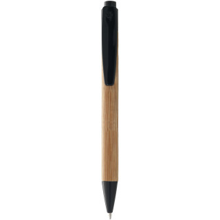 Borneo Bambus Kugelschreiber (schwarze Mine), natur / schwarz