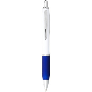 Nash Kugelschreiber weiß mit farbigem Griff, weiss / royalblau