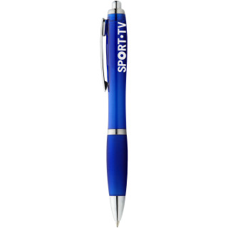 Nash Kugelschreiber mit farbigem Schaft und Griff, royalblau