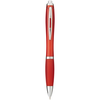 Nash Kugelschreiber mit farbigem Schaft und Griff, rot