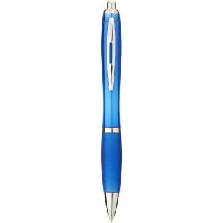 Nash Kugelschreiber mit farbigem Schaft und Griff, aquablau