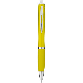 Nash Kugelschreiber mit farbigem Schaft und Griff, gelb