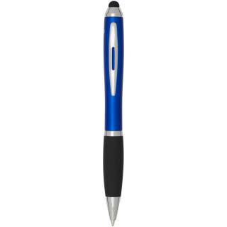 Nash RCS Stylus Kugelschreiber aus recyceltem Kunststoff mit farbigem Schaft und schwarzem Griff (blaue Tinte), royalblau