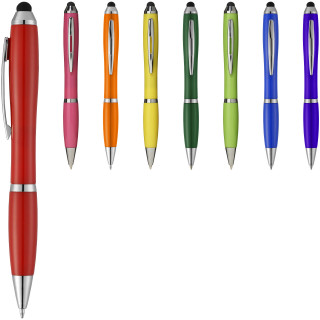 Nash Stylus Kugelschreiber mit farbigem Griff und Schaft, rot