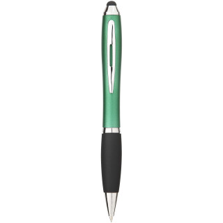 Nash Stylus Kugelschreiber farbig mit schwarzem Griff, grün / schwarz