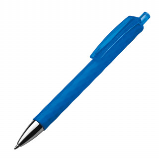 Kugelschreiber mit gemustertem Schaft, blau