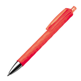 Kugelschreiber mit gemustertem Schaft, rot