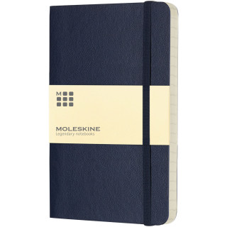 Moleskine Classic Softcover Notizbuch Taschenformat – liniert, saphir