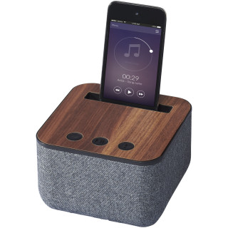 Shae Stoff und Holz Bluetooth® Lautsprecher, dunkelbraun