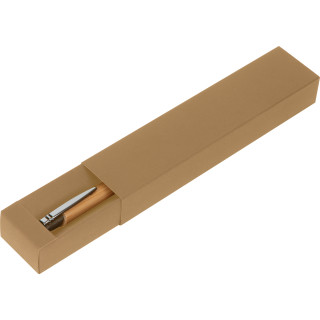 Verpackung für einen Kugelschreiber, beige
