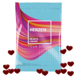 Fruchtgummi 100g Tüten - Herzen (w2p)
