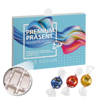 Premium-Präsent-Adventskalender "Eco" mit Lindt Lindor Pralinés (w2p)
