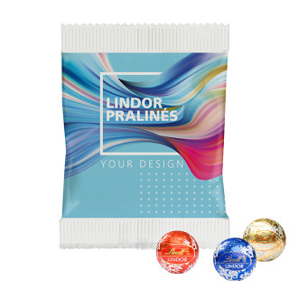 Papiertütchen mit 3er Lindt Lindor Pralinés (w2p)
