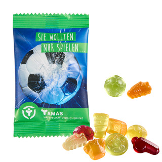 Fruchtgummi 10 g Tüten - Fußballfieber (w2p)